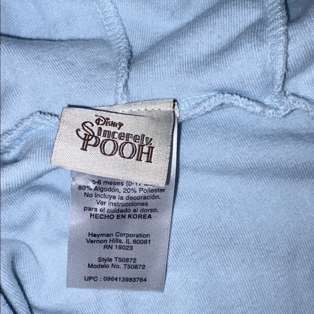 Vintage Disney sincerely Pooh Lightweight terry cloth after bath towel 0/6m